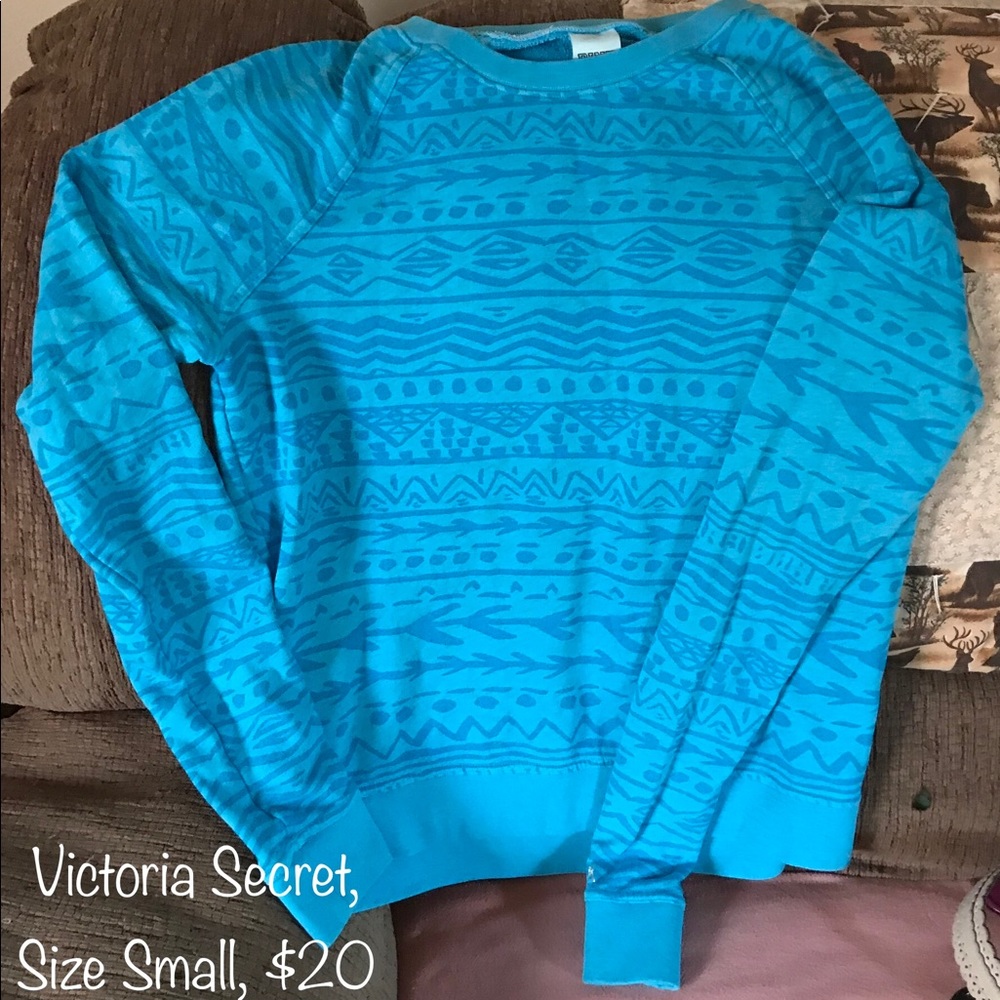 Victoria Secret PINK Aztec Sweatshirt, Size Small